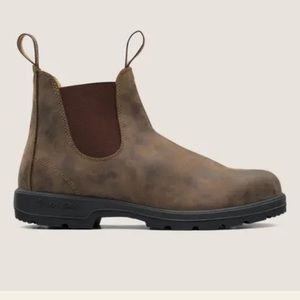 BLUNDSTONE Men’s Classic 585 Chelsea Leather Boots - Rustic Brown US 7 (AU/UK 6)